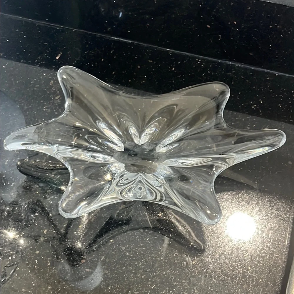 Vintage Crystal Decorative Dish Modern Design - Picture 4 of 10